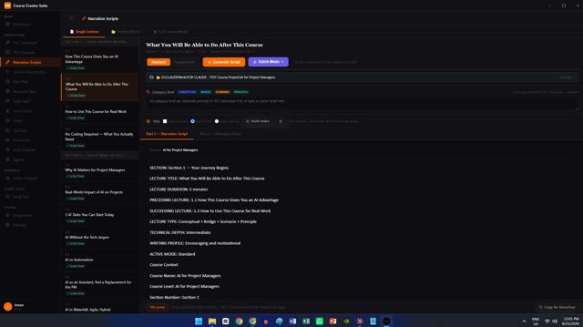 Narration Scripts