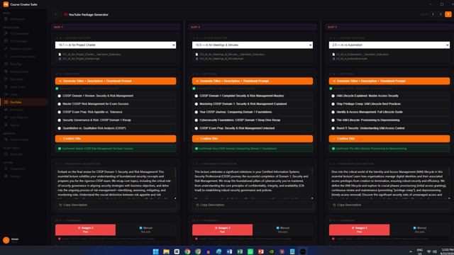 YouTube Package
